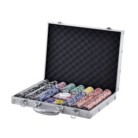 VEVOR Poker Chip Set, 500-Piece Poker Set, Complete Poker Playing Game Set with Aluminum Carrying Case, 11.5 Gram Casino Chips, Cards