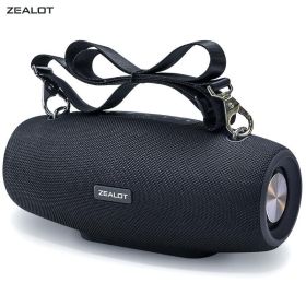 ZEALOT S67 60W Bluetooth Speaker, IPX4 Waterproof, 36H Playtime, 14400mAh Battery, Dual Pairing, Loud Stereo Sound, for Phone/Tablet/TV