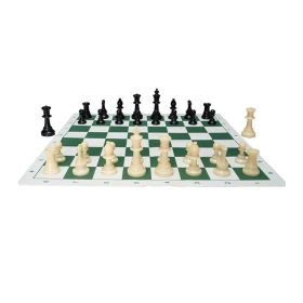 Portable Chess Checkers Game Set for Family Travel Gift (Color: As pic show, Type: 20 inch)