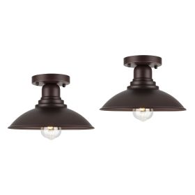 1 Light ceiling fixture (Pack: 2 Pack, Color: ORB)