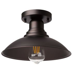 1 Light ceiling fixture (Pack: 1 Pack, Color: Oil Rubbed Bronze)