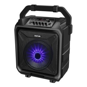Portable Wireless Party Speaker with Disco Lighting (Option: Invoa8inchPartySpeaker)